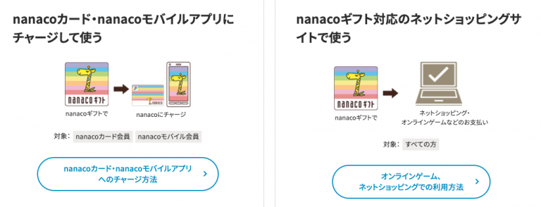 nanacoギフトカードをクレジットカードで購入できる？